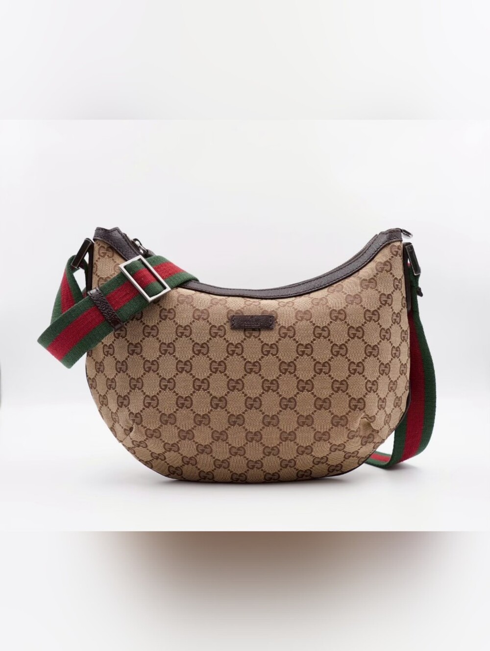 CF32 ❤️ GUCCI Monogram Web Halfmoon